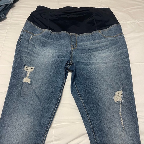 Isabel Maternity Cuffed Skinny Jeans Size 18 - Picture 2 of 4
